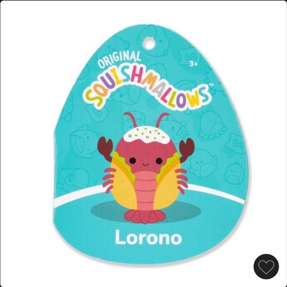 NEW Squishmallows 16" Lorono Red Lobster in Lobster Roll Plush. - Picture 4 of 7